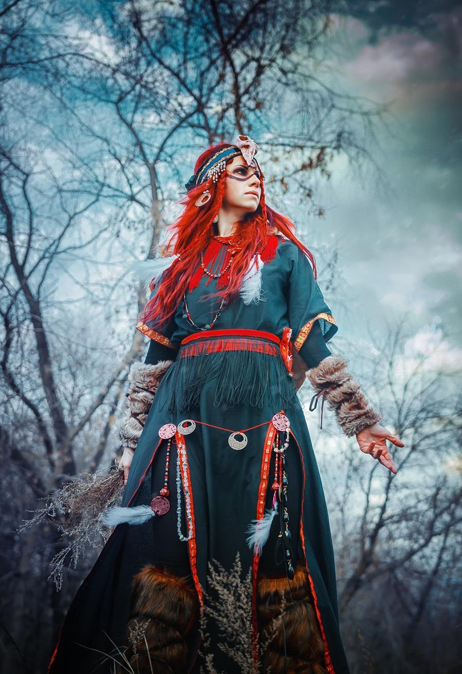 Girls in Slavic costumes underwear in Kobe