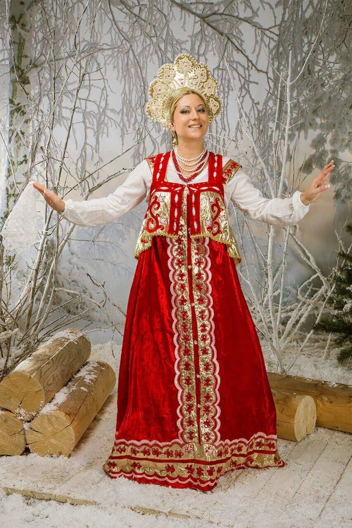 Girls in Slavic costumes in Kobe